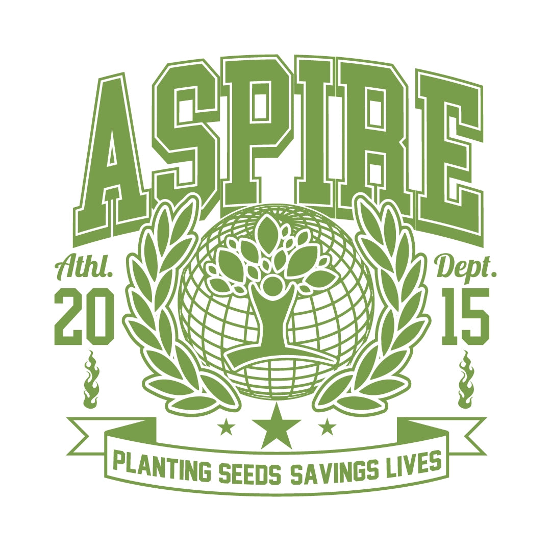 Aspire White Pull-Over Hoodie