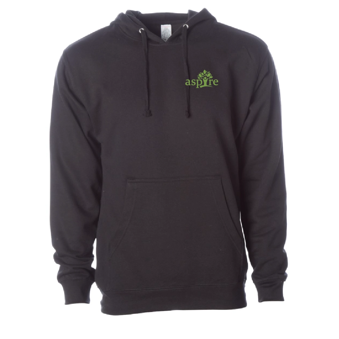 Aspire Black Pull-Over Hoodie